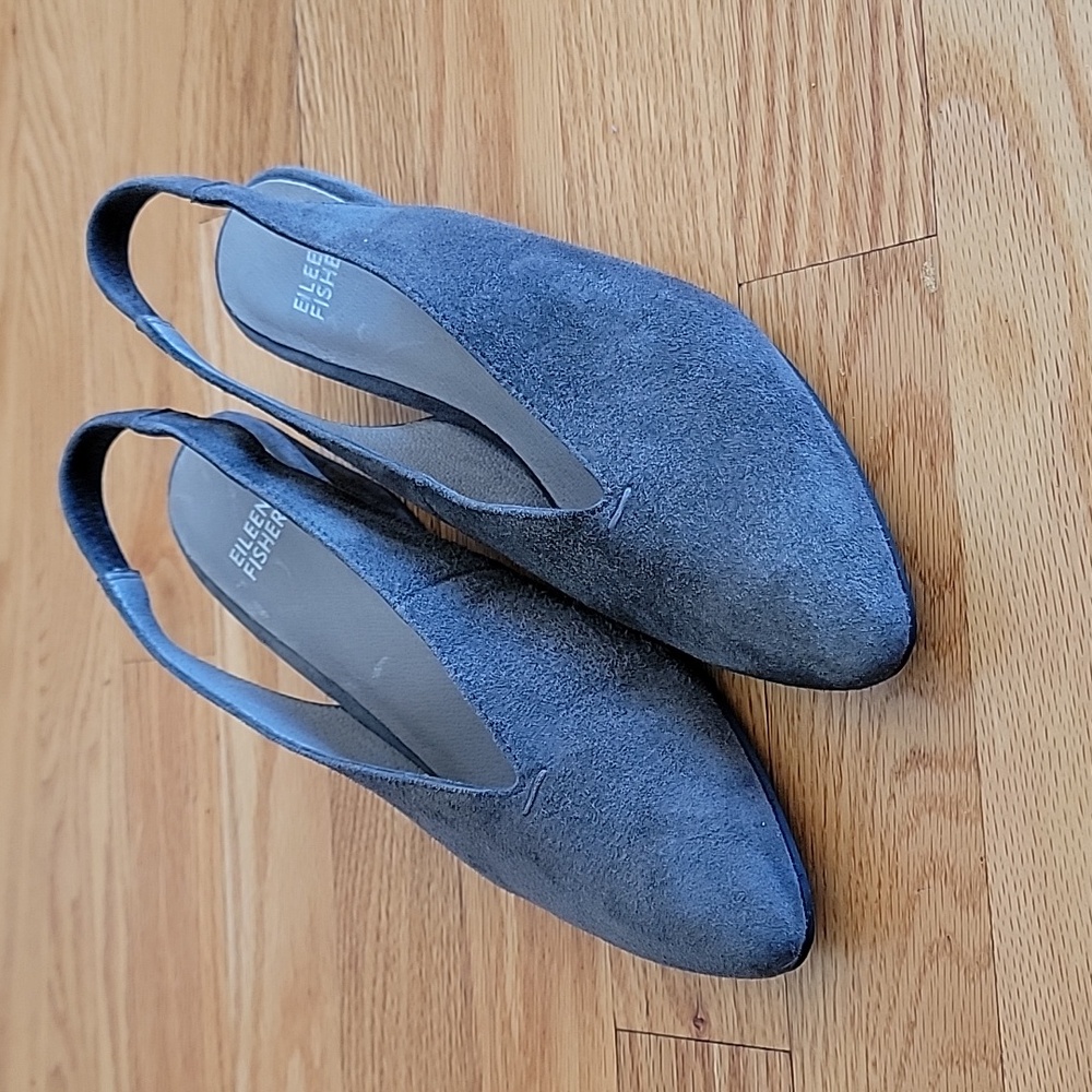 Eileen Fisher Vero Cuoio Leather Shoes - Picture 2 of 15